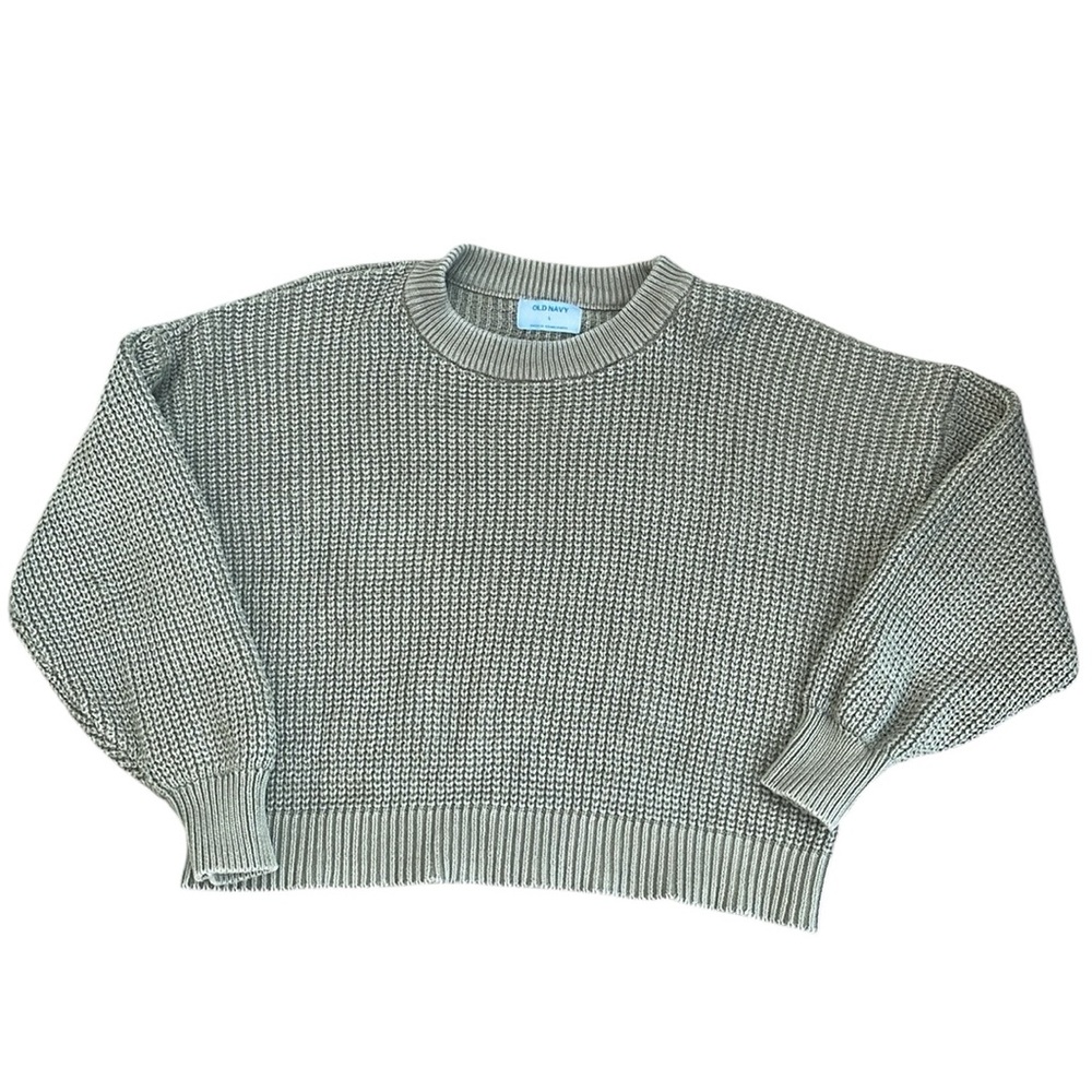 Old Navy Green Crew Neck Sweater